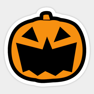 Pumpkin with open mouth Sticker